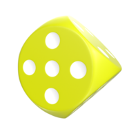 3D Rendering Of Dice Object png