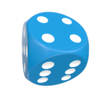 Rendu 3D de l'objet dés png