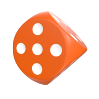 3D Rendering Of Dice Object png