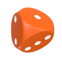 3D Rendering Of Dice Object png