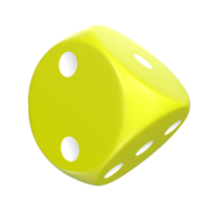 3D Rendering Of Dice Object png