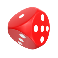 3D Rendering Of Dice Object png