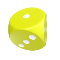 3D Rendering Of Dice Object png