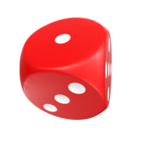 3D Rendering Of Dice Object png