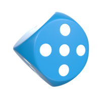 3D Rendering Of Dice Object png