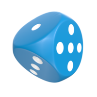 3D Rendering Of Dice Object png