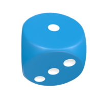 3D Rendering Of Dice Object png