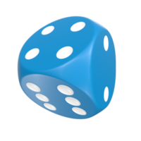 3D Rendering Of Dice Object png