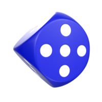 3D Rendering Of Dice Object png