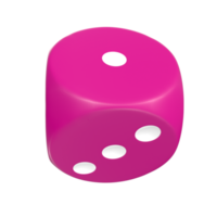 Rendu 3D de l'objet dés png