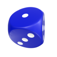 3D Rendering Of Dice Object png