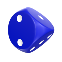 3D Rendering Of Dice Object png