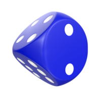 Rendu 3D de l'objet dés png