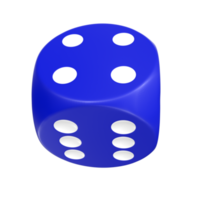 Rendu 3D de l'objet dés png