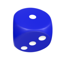 3D Rendering Of Dice Object png