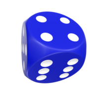 Rendu 3D de l'objet dés png