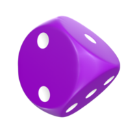 Rendu 3D de l'objet dés png