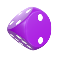 3D Rendering Of Dice Object png