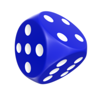 Rendu 3D de l'objet dés png