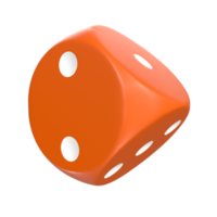 3D Rendering Of Dice Object png