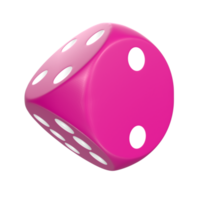 Rendu 3D de l'objet dés png