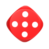 3D Rendering Of Dice Object png