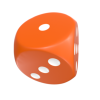 3D Rendering Of Dice Object png