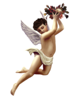 valentijnsdag dag cherubijn engel, Cupido, sticker, fictief karakter, cherubijn PNG