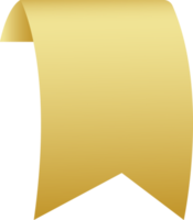 goud lint, sticker gouden lint, goud etiket png