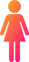 symboles d'icône de genre. illustration de signes de sexe féminin. png