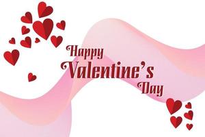 Happy Valentine day greeting banner vector