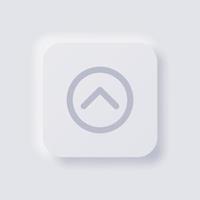 Shorten arrow button icon, White Neumorphism soft UI Design for Web design, Application UI and more, Button, Vector. vector