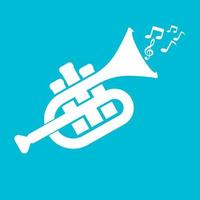 Classic trumpet logo,icon vector illustration design