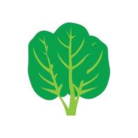 Fresh spinach vegetable logo,icon vector illustration design