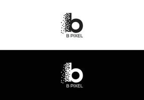 Abstract b letter modern initial logo design vector