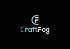 CraftFog Abstract C F letter modern lettermarks logo design vector