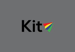 Abstract kite vector icon logo design template
