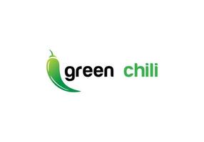plantilla de diseño de logotipo de icono de vector abstracto de chile verde