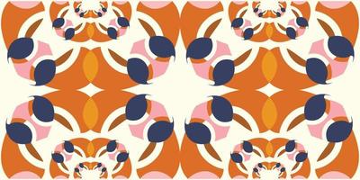 Modern abstract flower, leaf, seamless pattern. designed with creative ideas vector