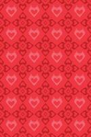 Seamless Love Pattern Background Vector Design, Repeating Heart Pattern Can Be Use for Background Needs.