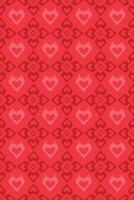 Seamless Love Pattern Background Vector Design, Repeating Heart Pattern Can Be Use for Background Needs.