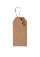 Blank tag for mockups in brown color. Retro label for fashion business design png