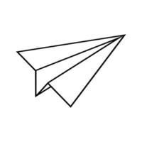 logotipo de avión de papel vector