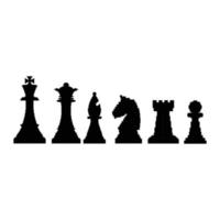 set chess icon vector