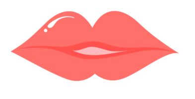 red lips isolated png