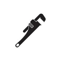 pipe wrench icon vector illustration symbol design