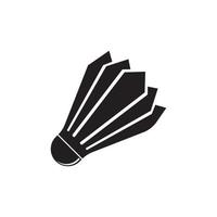 shuttlecock and racket icon,logo illustration design vector