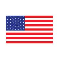 icono de la bandera americana, diseño de símbolo de ilustración vectorial. vector