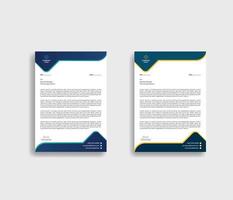 Modern company business letterhead template design vector