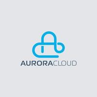 nube con letra inicial ac ca inspiración para el diseño del logotipo vector